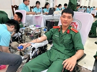 Military school holds blood donation